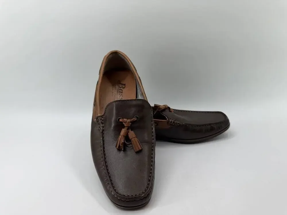 G.H. Bass Howell Men's 8.5 M Brown Leather Tassel Loafers Slip On Shoes